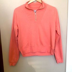 Quarter Zip Coral Pullover